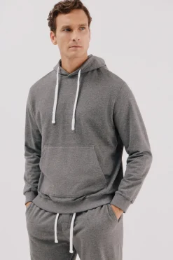 Cortefiel Set de pijama punto polar Gris oscuro Clearance