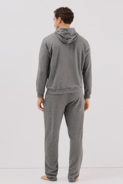 Cortefiel Set de pijama punto polar Gris oscuro Clearance