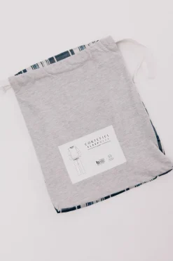 Cortefiel Set de pijama punto y tela Gris Best