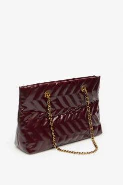 Cortefiel Shopper acolchado Vino Sale