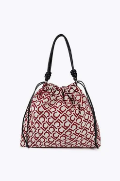 Lola Casademunt Shopper LC Estampado granate Discount