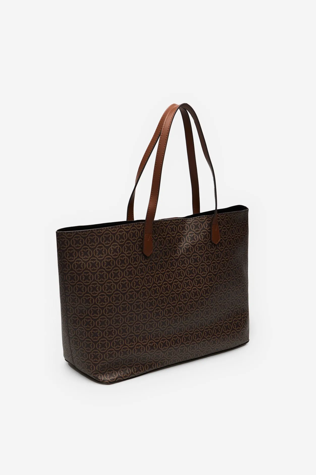 Cortefiel Shopper monogram Estampado marrón Hot