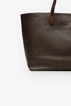 Cortefiel Shopper monogram Estampado marrón Hot