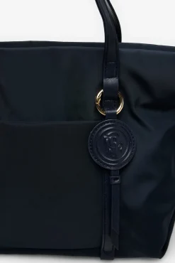 Cortefiel Shopper nylon logo pq Azul marino Hot