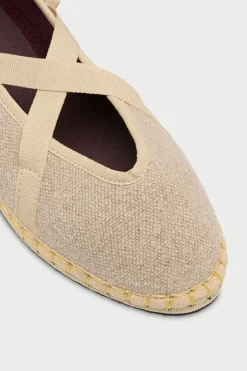 Flabelus Slipper de lino Beige Best