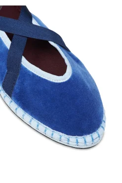 Flabelus Slippers de terciopelo Azul