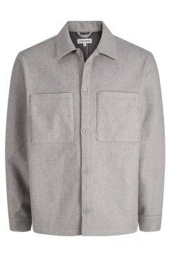 Jack & Jones Sobrecamisa gris Outlet