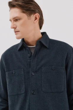 Cortefiel Sobrecamisa acolchada Azul marino Hot