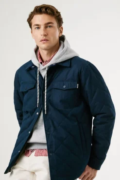 Pepe Jeans Sobrecamisa Acolchada azul Best