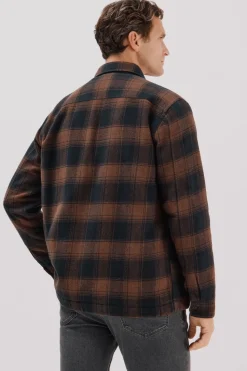 Cortefiel Sobrecamisa acolchada Marr&oacute;n Online