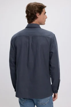 Jack & Jones Sobrecamisa confort fit Azul marino Clearance