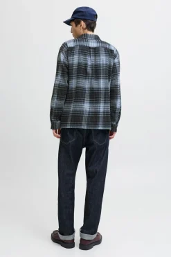 Jack & Jones Sobrecamisa cuadros gris Online