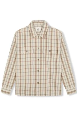 OOTO Sobrecamisa de cuadros Beige Hot
