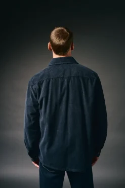 OOTO Sobrecamisa de pana Azul marino