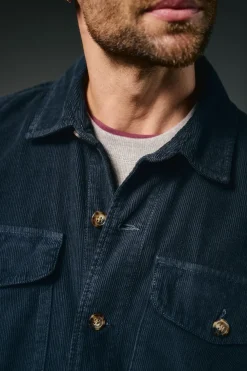 OOTO Sobrecamisa de pana Azul marino