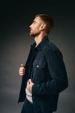 OOTO Sobrecamisa de pana Azul marino