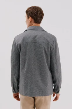 Cortefiel Sobrecamisa de punto Gris oscuro Discount