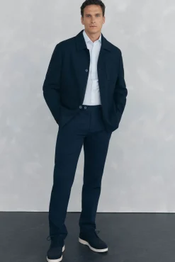 Pedro del Hierro Sobrecamisa marino Azul New