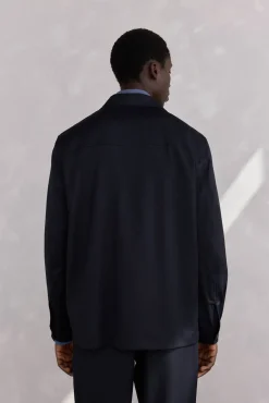 Pedro del Hierro Sobrecamisa traje lana Azul New