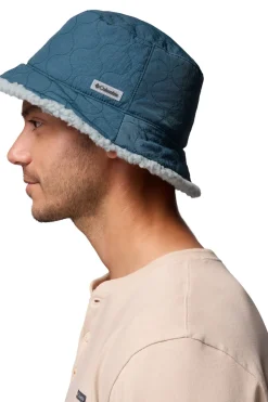 Columbia Sombrero de pescador acolchado y reversible de forro polar sherpa Winter Pass™ II unisex azul New
