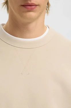 Selected Sudadera 100% algodón orgánico Beige Online