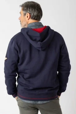 Privata Sudadera abierta con capucha y bolsillos Azul marino New