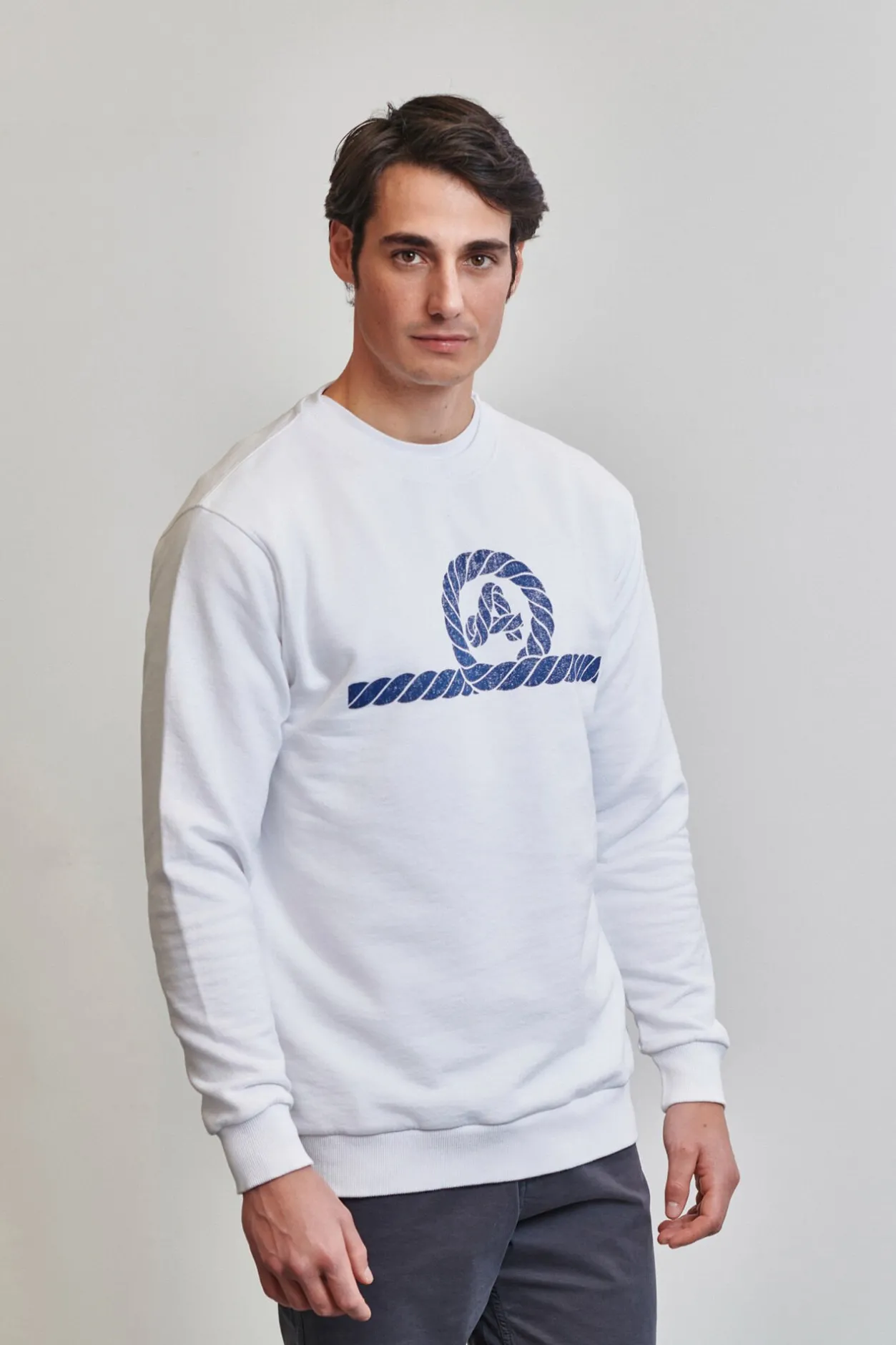 Amarras Sudadera Arán Blanco Online