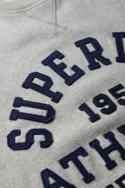 Superdry Sudadera bajo de canalé gris Discount