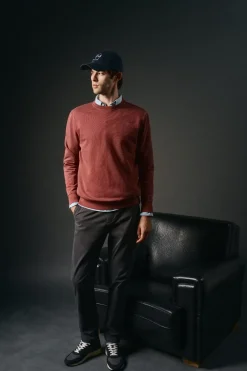 OOTO Sudadera básica Granate Clearance