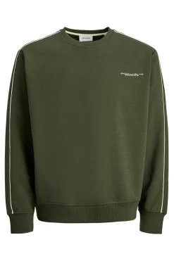 Jack & Jones Sudadera básica cuello redondo verde