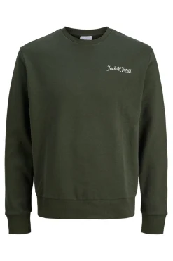 Jack & Jones Sudadera básica logo verde Outlet