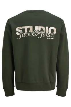 Jack & Jones Sudadera básica logo verde Outlet