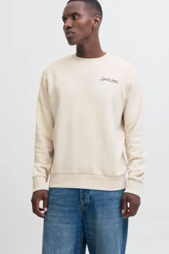 Jack & Jones Sudadera básica logo gris Sale