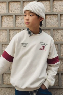 Springfield Kids Sudadera caja Baseball blanco Outlet