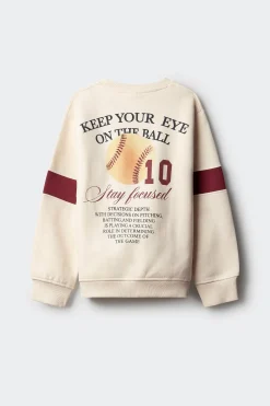 Springfield Kids Sudadera caja Baseball blanco Outlet