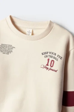 Springfield Kids Sudadera caja Baseball blanco Outlet