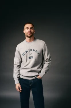 OOTO Sudadera caja logo Gris New