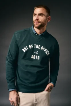 OOTO Sudadera caja logo Verde oscuro