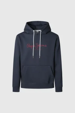 Pepe Jeans Sudadera Capucha Con Logo azul