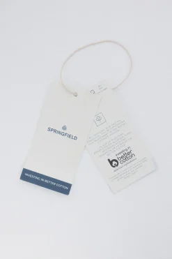 Springfield Sudadera capucha cremallera azul Outlet