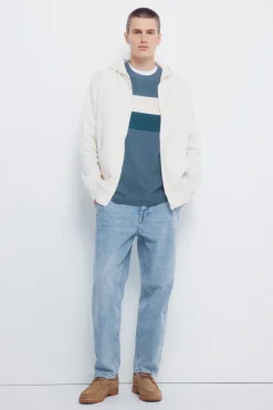 Springfield Sudadera capucha cremallera blanco Sale