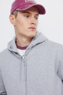 Springfield Sudadera capucha cremallera gris Discount