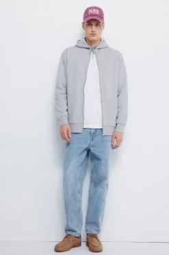 Springfield Sudadera capucha cremallera gris Discount