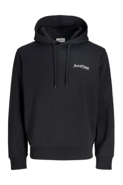 Jack & Jones Sudadera capucha logo negro Clearance