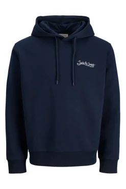 Jack & Jones Sudadera capucha logo azul Best