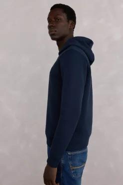 Pedro del Hierro Sudadera capucha logo bordado Azul Outlet