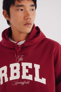Springfield Sudadera capucha Rbel rojo