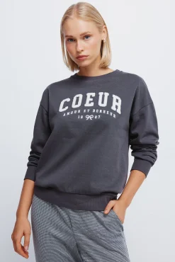 Springfield Sudadera "Coeur" gris Outlet