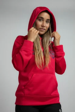 Izas Sudadera con capucha fucsia Outlet