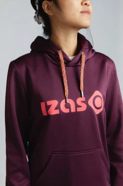 Izas Sudadera con capucha ajustable burdeos Hot